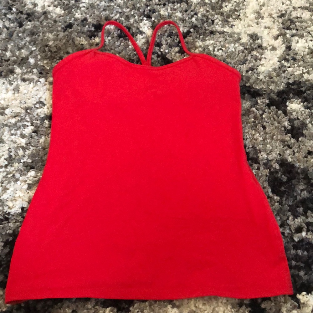 Lululemon red y tank top